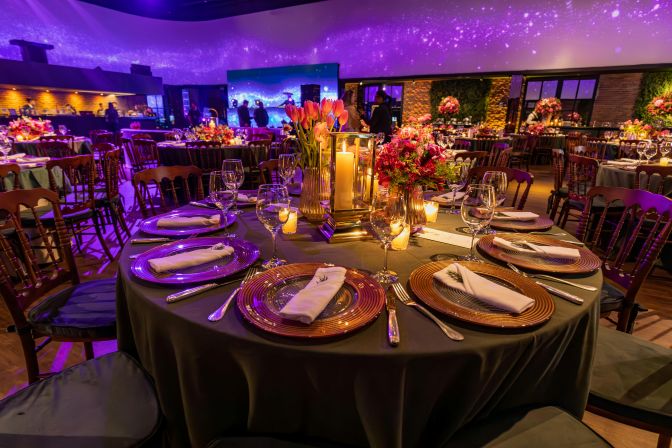 Private event setup detail